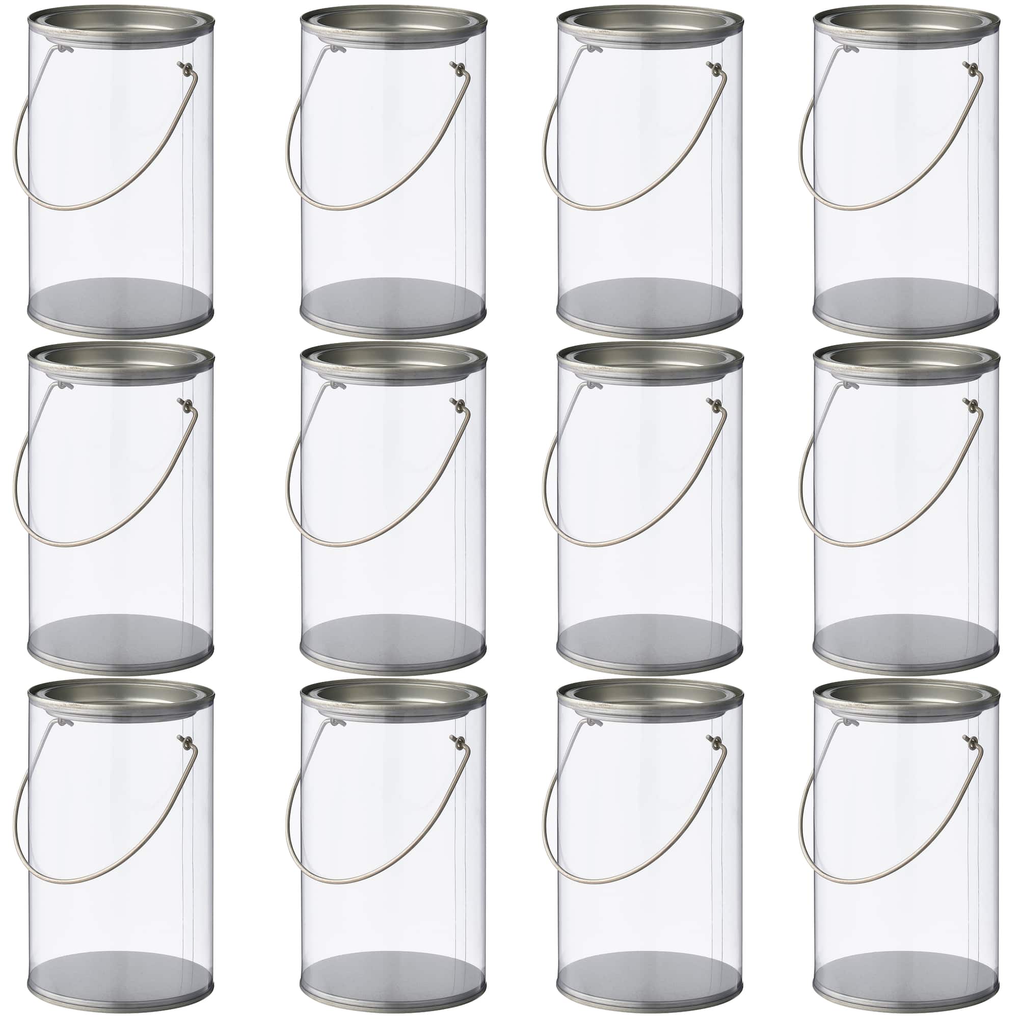 12 Pack: Clear Gift Pail by Celebrate It™